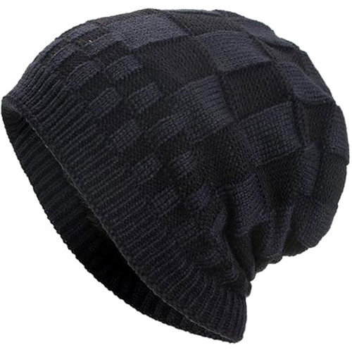 Headgear Checker Crochet Beanie