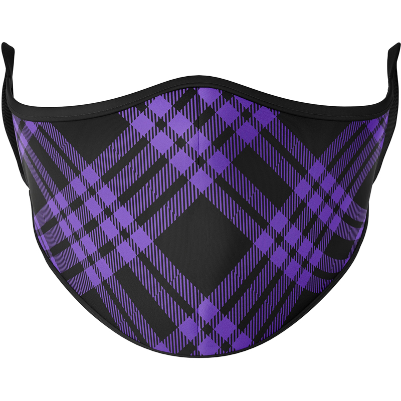 Dark Plaid Reusable Face Masks