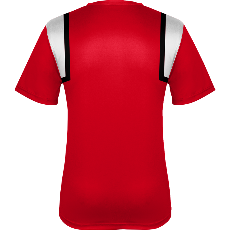 Solid Red Sublimation Printed Tennis Wear Tee
