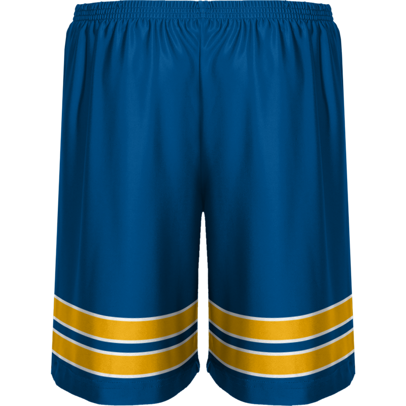Blue Colorblock Printed Tennis Wear Shorts