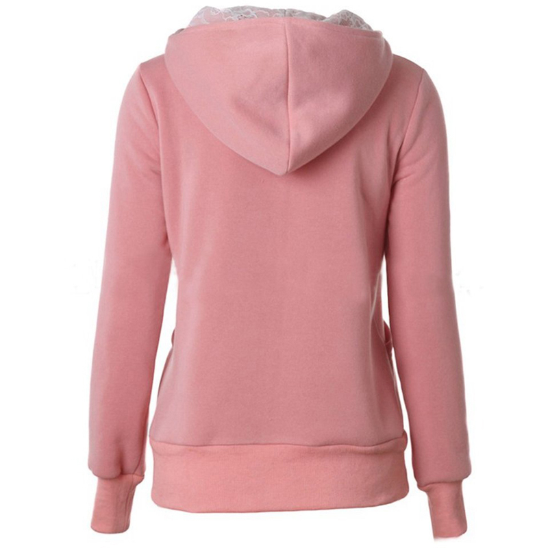 Solid Color Patchwork Printed Hoodies