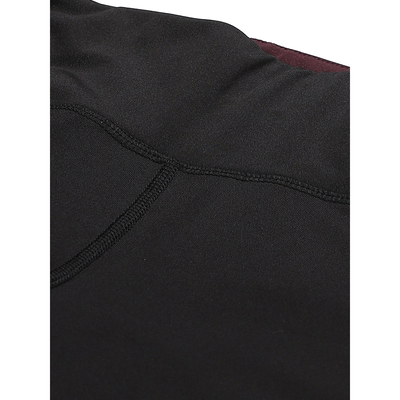 Black Solid Gym Tights